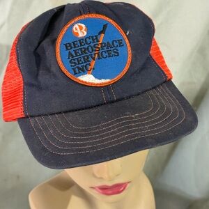 Vintage 70s/80s Beech Aerospace Trucker Hat